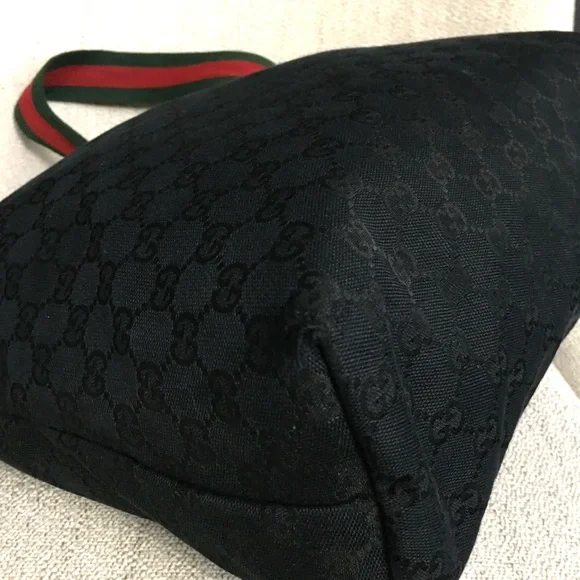 Authentic Gucci unisex messenger bag black monogram canvas - Picture 10 of 16